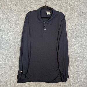 Workrite FR Shirt Mens XL Blue Long Sleeve Polo 2112 Fire Resistant Workwear‎